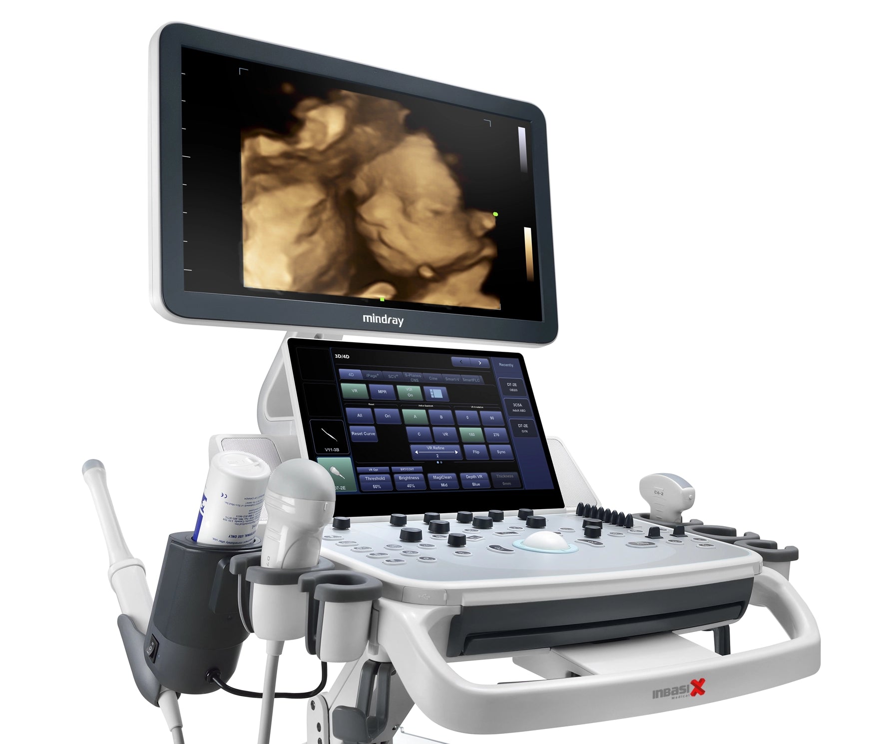 Ultrasonido Mindray DC40 FULL HD incluye transductor Volumétrico + Vaginal + Convexo GINECOLOGÍA